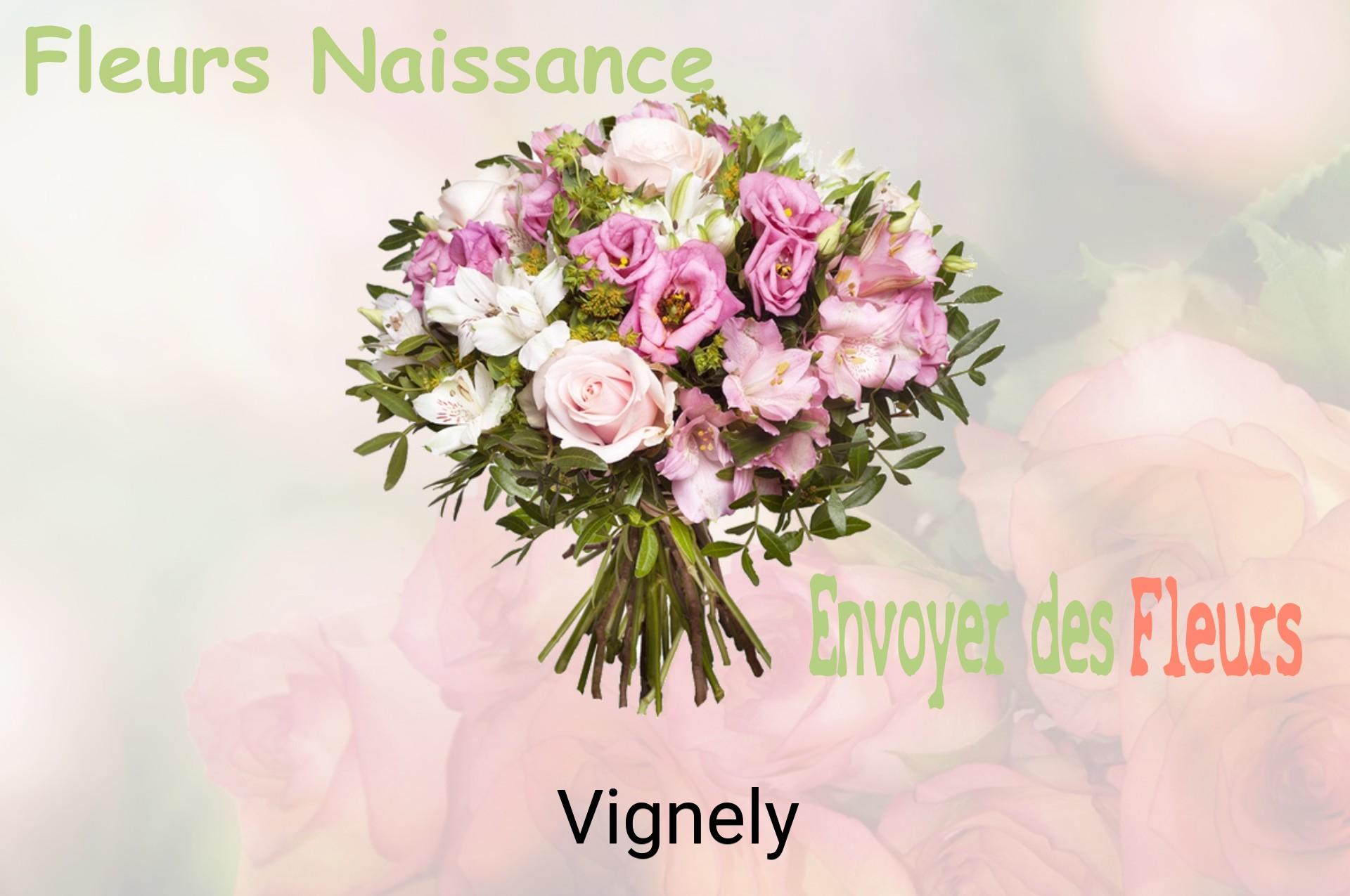 Bouquet de fleurs de naissance livré à Vignely